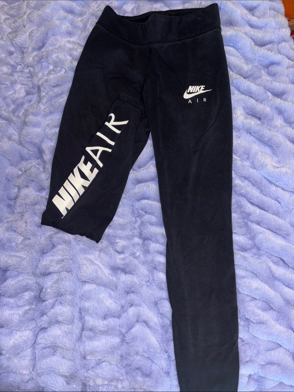 Nike Black Joggers with White 'Air' Logo